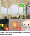 PIR Motion Sensor Light Socket E26 E27 Smart Lamp Holder Adapter installed in a downward outdoor porch fixture