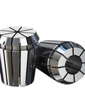 Top Tier Er8 Er11 Er16 Er20 Er25 Er32 Precision Spring Collet Set With Chuck for engraving machines, showcasing polished alloy construction.