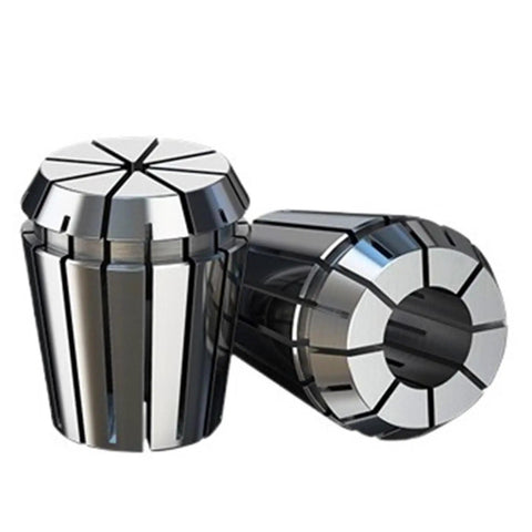 Top Tier Er8 Er11 Er16 Er20 Er25 Er32 Precision Spring Collet Set With Chuck for engraving machines, showcasing polished alloy construction.