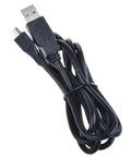 USB Charging Cable For FlightScope Mevo Portable Golf Launch Monitor Durable Power Cord shown coiled in black color