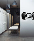 Dumbbell LED Wall Light Sign For Home Gym And Workout Room Decor Neon Style 3D Wall Lamp in modern gym locker room