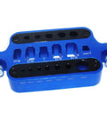 Heavy Duty Hella Durable Aluminum Soldering Station Plate With Secure Multi Size Pockets For Xt60 Xt90 T Plug Banana Connectors Heat Resist Number One Rc Tool Jig Blue, showing blue aluminum design.