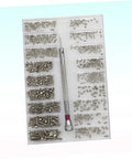 Miniature Electronics Screw Kit For Repairs With Assorted Tiny Screws For Glasses, Watches, Laptops And Small Devices in case