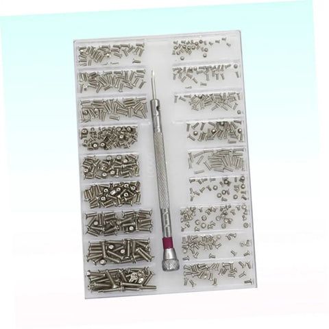 Miniature Electronics Screw Kit For Repairs With Assorted Tiny Screws For Glasses, Watches, Laptops And Small Devices in case