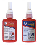Two In One Thread Locker Kit With High And Medium Strength, 50ml Each Bottle, Single Component Formula, red and blue bottles