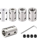 Heavy Duty Rigid Shaft Coupling Made From 45# Steel For 3D Printer Motor Connector. Fits 6Mm To 10Mm Shafts, includes set screws.