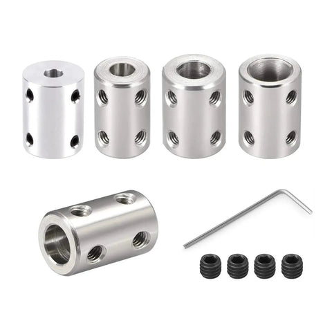 Heavy Duty Rigid Shaft Coupling Made From 45# Steel For 3D Printer Motor Connector. Fits 6Mm To 10Mm Shafts, includes set screws.