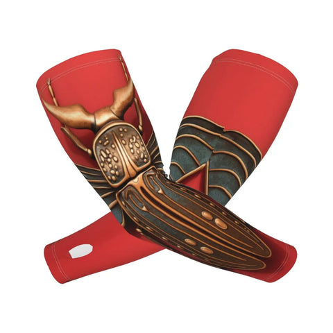 Keep Your Arms Cool And Fresh With These Compression Ice Silk Sleeves, Featuring A Bold Mechanical Insect Print, Lightweight Ultraviolet Shield For Chillin Outdoors Or Crushing Daily Tasks