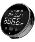 Built Tough Digital Tape Measure Packs A Massive 328 Foot Rolling Reach With A Crisp Lcd Panel displaying measurement in centimeters.