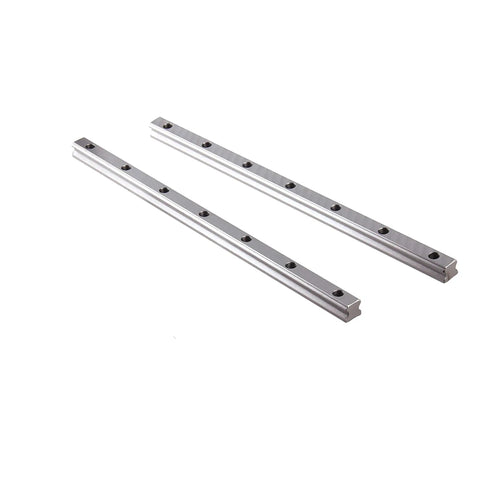 Two Pack HGR15 300mm Linear Guide Rails With Four HGH15CA Carriage Blocks CNC Kit For DIY Routers Lathes And Milling Machines Smooth Low Noise High Rigidity For Precise Motion. Two 300mm aluminum rails with pre-drilled holes