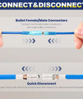 DIY Friendly Heat Shrink Bullet Connectors Kit 220PCS AWG22 10 Male And Female Terminals Blue Red Yellow in use
