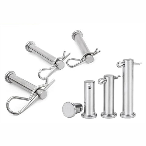 122 Piece Stainless Steel Cotter Pin And R Clip Set With 15 Cotter Pin Sizes And 9 R Clip Sizes, 304 Stainless, Corrosion Resistant