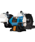 Heavy Duty 8 Inch Bench Grinder With 1/2 Hp Motor Rollin Out 1725 Rpm for Swift Tool Steel Fixups with dual grit wheels.