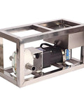 Electric Honey Transfer Pump For High Viscosity Liquids 6 To 10 L Per Minute Flow Gear Pump With CAM Rotor Food Grade Materials Heavy Duty Fast Transfer For Semi Solid Fluids And Syrups, stainless steel frame