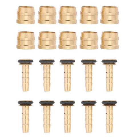 10-piece Olive Hose Olive Insert For Hydraulic Disc Brake Hose Replacement Set, showing durable rust resistant connector inserts.