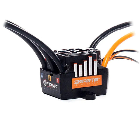 Firma 85A Brushless Smart ESC And 3300Kv Sensorless Motor Combo For RC Cars And Trucks With Telemetry Ready System SPMXSEMC01 Black Housing