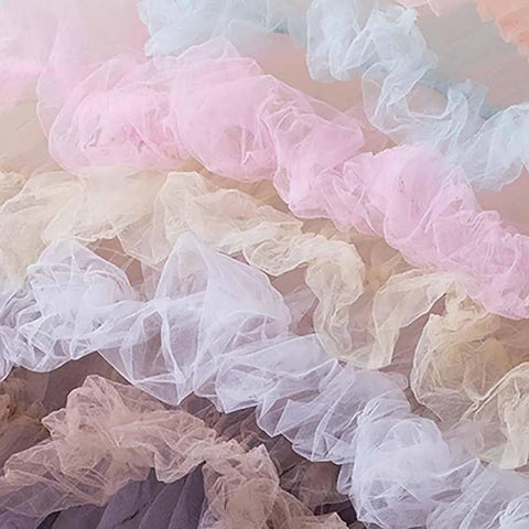Flower Wrapping Mesh Paper For Bouquets And Gifts Floral Packaging Paper 13.78 By 31.49 Inches Nine Color Options texture close-up