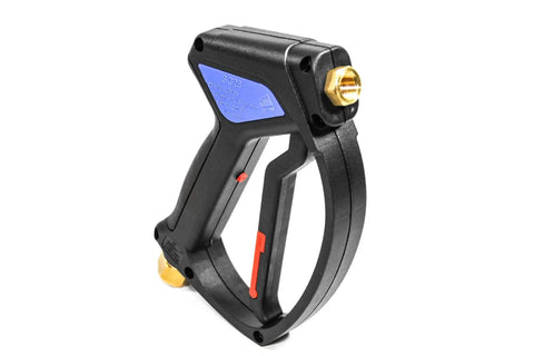 SG28 Spray Gun With Easy Hold Tech For Pressure Washers, Italian Made Shockproof Ribbed Body, 4060 PSI Max, visible ergonomic trigger