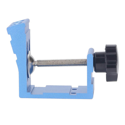 Side view of Pocket Hole Jig System Aluminum Alloy For DIY Woodworking Boss Grade Rust Resistant Durable Workhorse Drilling Tool.
