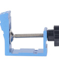 Side view of the Pocket Hole Jig System for Woodworking, Pro Grade Aluminum Alloy Drill Guide Tool with adjustable clamp.