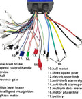 Universal Brushless Motor Controller For EBikes And Scooters 48V 60V 72V 84V 3000W Peak 100A Max with labeled wiring connectors