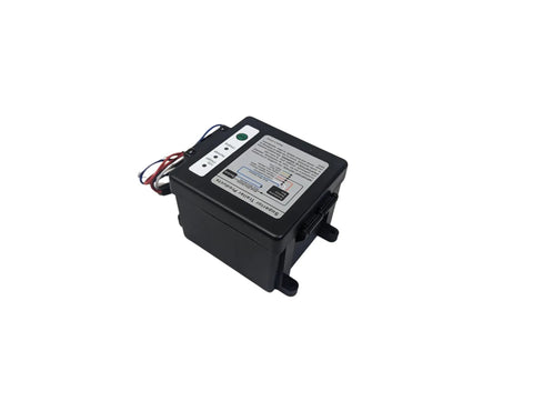 Side Load Trailer Breakaway Kit With 12V 5Ah Battery Built In Charger LED Charge Indicator Battery Box And Wiring For Electric Trailer Brakes Plug And Play Easy Install DOT Requirements, black battery box
