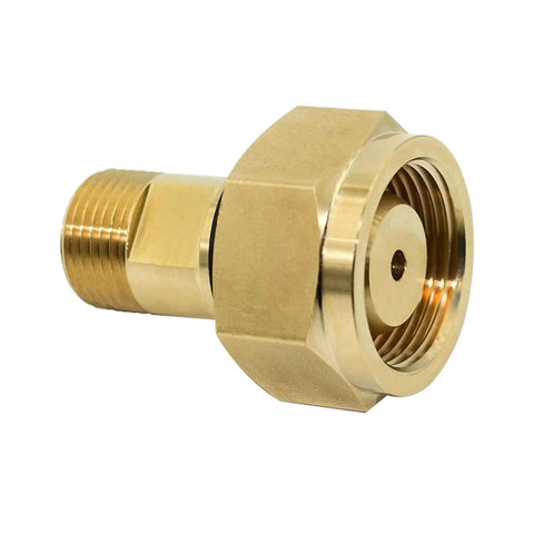 Brass Acetylene Adapter CGA520 to CGA200 for Regulator and Cylinder Fittings Welding Connector for Tanks
