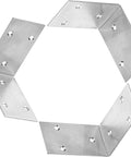 Heavy Duty Stainless Steel L Brackets 3.3 Inch By 1.9 Inch Pack Of 10 90 Degree Corner Shelf Braces arranged in a circle