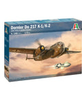 Box of Dornier Do 217 K1 K2 Bomber Model Kit With Fritz X Guided Bombs 1 72 Scale Unpainted Plastic Assembly Dope Detailing