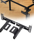 Built Tough Adjustable Headboard Brackets For Metal Bed Frames With Full Hardware Kit And Leg Extenders For No Sweat Setup and Rock Solid Grip You Truly Need, showing steel mounts and alignment plates.