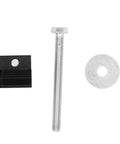 Components of Heavy Duty Aluminum J Clamp Toolbox Mount 4 Piece Set For Trucks No Drilling Secure Fastening With Enhanced Grip