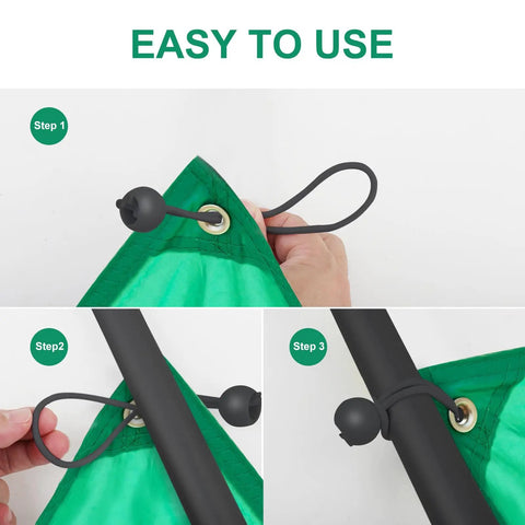 Heavy Duty Ball Bungee Cords Set With Balls 60 Piece 6 Inch Tarp Tie Downs For Camping Shelter Cargo Tent Poles step-by-step use guide
