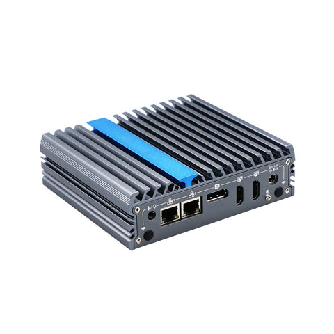 Built Like A Tank Fanless Industrial PC Featuring Intel Celeron J3710 Or J3160 with dual LAN and HDMI ports.