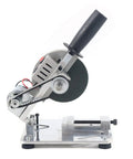 Portable Mini Table Saw Featuring Adjustable Zero To Forty Five Degree Angle Guide for precise cuts in wood, metal, and plastic.