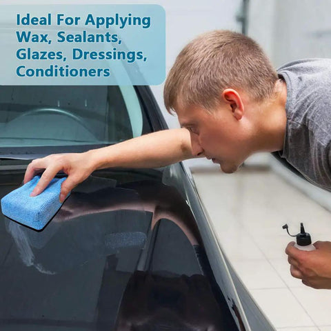 Premium Microfiber Applicator Pads For Auto Detailing Soft Scratch Free Sponges For Wax Polish Sealant Application Car Wash Pads And Cleaning Pads Ultra Absorbent And Versatile For DIY Detailing