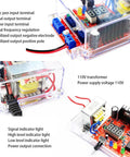 Adjustable LM317 Power Supply Kit From 110V To DC With 1.25V To 12V Output Built In Voltmeter showing board components and connections.