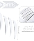 White 4 inch real feather archery fletches right wing for DIY arrows shafts elevate flight stability with streamlined design