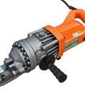 Heavy Duty Portable Electric Rebar Cutter With D Handle Grip For Cutting Up To 5/8 Inch #5 Steel Bars close-up view.