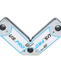 Heavy Duty Magnetic Welding Magnets Positioning Kit Eight Piece Set With 15 45 60 90 Degree Angles showing 45 and 90 degrees