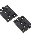 Torque Hinges 2 Pack Nylon Adjustable Position Control Self Closing Hinges 103x82x11mm With 9mm Holes For Electronics Boxes Cabinets Wooden Furniture Black Finish