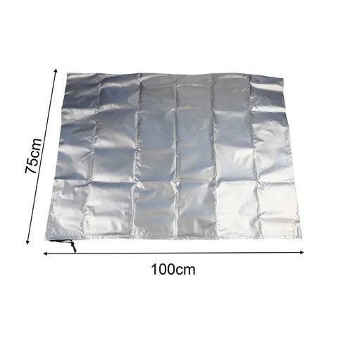 Silver 420D Oxford Telescope Cover For Outdoor Use With Reflective Heat Defense Keeps Optics Cool In Sun And Heat While Blocking Dew Waterproof
