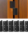 Lift Off Cabinet Hinges Detachable Flag Door Hardware Heavy Duty Stainless Steel Cupboard Fixings Six Pack, shown installed and six pack display.