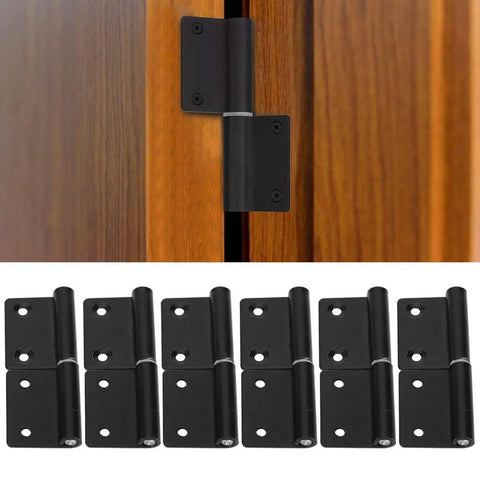 Lift Off Cabinet Hinges Detachable Flag Door Hardware Heavy Duty Stainless Steel Cupboard Fixings Six Pack, shown installed and six pack display.