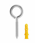 Beefy 20 Pack 2 Inch 304 Stainless Screw Eyes And Eyebolts Set for Heavy Duty Hooks Lag Hardware Corrosion Resistant