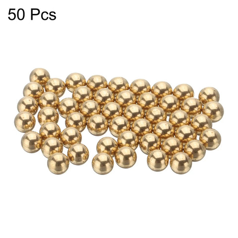 50 Pcs 5 Mm H62 Brass Bearing Balls Set G200 Precision Balls For Bearings Wear Resistant Corrosion Resistant Brass Balls With Smooth Finish