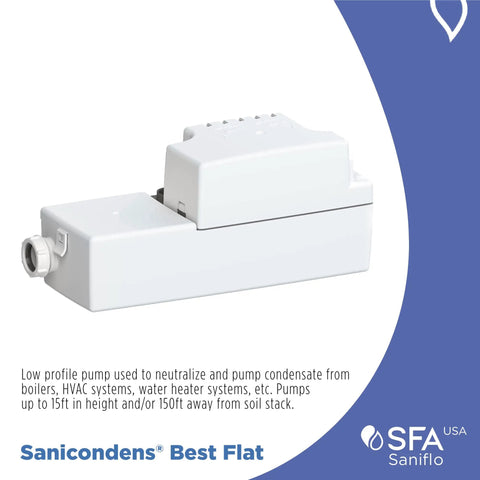 Beefed Up High BTU Condensate Pump With Built In Neutralizer For Boilers HVAC And Water Heaters 500000 BTU Capacity Dual Function Pump