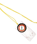 Lightweight Hiking Compass With Map Ruler, Rugged Metal Pocket Navigation Tool for Outdoor Camping and Backpacking with yellow cord