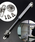 Top Shelf Kitchen Cabinet Door Gas Struts Featuring Buttery Smooth Pneumatic Lift Support For Wood Furniture Hardware showing gas strut and mounting hardware.