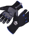 Reinforced Thermal Waterproof Winter Work Gloves Unisex Black Large Pack Of 1 With 3M Thinsulate Insulation 40g Palm 70g Back