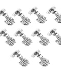 2 To 10 Pcs Stainless Steel Cabinet Door Hinges With Hydraulic Damper Buffer Soft Close Quiet Wardrobe Concealed Hinges With Screws For Modern Cabinets Today, 10 metal hinges displayed